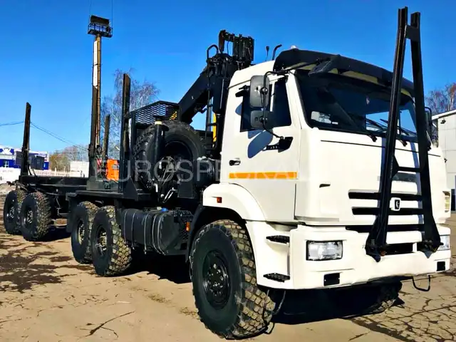 КАМАЗ 43118 лесовоз с Велмаш ВМ 10-86 и роспуском