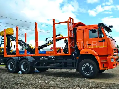 КАМАЗ 6520 сортиментовоз с Велмаш ОМТЛ-97 КАМАЗ 6520 сортиментовоз с Велмаш ОМТЛ-97