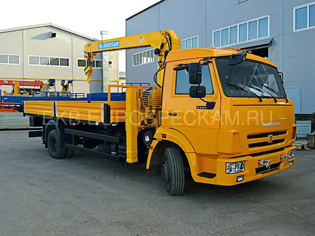 КАМАЗ 4308 бортовой с КМУ Soosan SCS 513