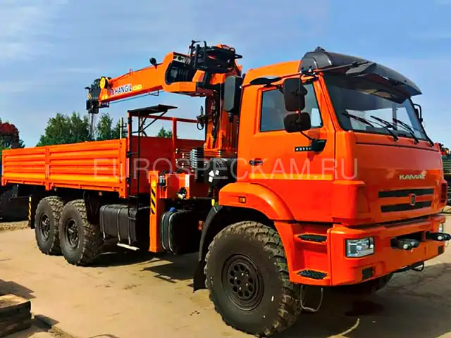 КАМАЗ 43118 бортовой с КМУ Hangil HGC 987