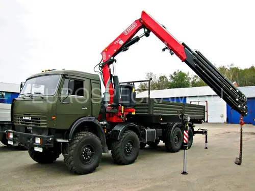КАМАЗ 63501 бортовой с КМУ Fassi F245A.0.22
