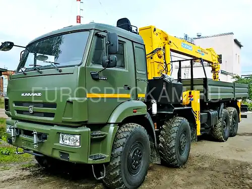 КАМАЗ 63501 бортовой с КМУ SCS 1015 LS