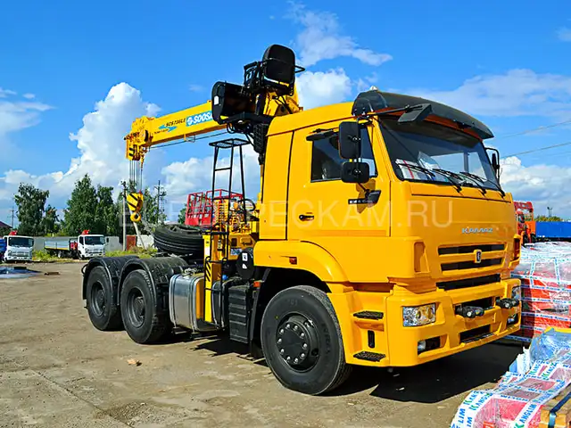 КАМАЗ 6520 тягач с КМУ Soosan SCS 736 L2