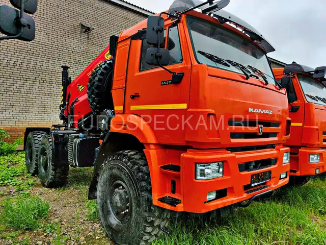 КАМАЗ 65221 седельный тягач с КМУ Palfinger PK 23500 A